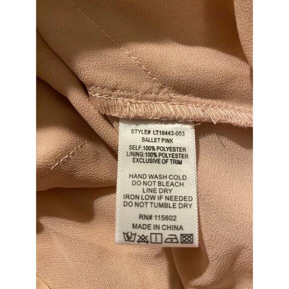 Lush Lace Trim V-neck Camisole Ballet Pink Size XSmall Balletcore Feminine - Picture 7 of 7